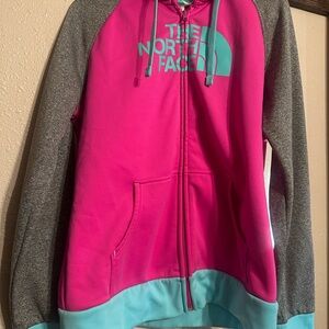 The North Face Pink and Gray Kids Jacket